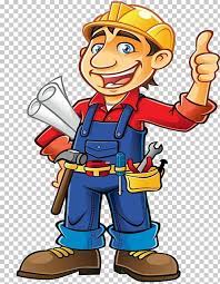 Hombre Sosteniendo Impresora Ilustracion Papel Trabajador De La Construccion Ingenieria Arquitectonica Traba Engineer Cartoon Construction Worker Cartoon Boy
