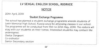 A notice is written form of formal message or a type of written announcement made to everyone. What Is The Format Of Notice Writing Quora