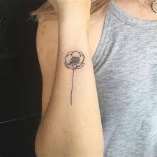 Small Minimalist Chrysanthemum Tattoos Ecosia Tiny Tattoos Poppies Tattoo Poppy Flower Tattoo
