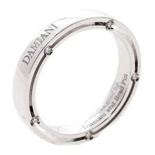 Damiani And Brad Pitt Diamond 18k White Gold Wedding Band Ring Size 58 Wedding Ring Bands White Gold Wedding Bands Gold Wedding Band