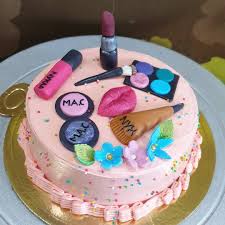 See more ideas about cake pictures, cake, cupcake cakes. Semi Fondant Makeup Cake To Make Up Sonia Sharma Cakes Facebook