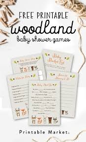 Free printable baby shower games. Gender Neutral Baby Shower Activity Woodland Baby Shower Printable Card Baby Gift List Rustic Instant Download Baby Shower Card Party Games Paper Party Supplies Ichigenn Nishifunabashi Com