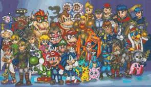 * a classic under water level. All Nintendo Characters 35 43 X 20 57 Cross Stitch Pattern Pdf E839
