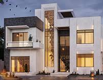 880 m private villa kuwait sarah sadeq architects. Modern Villa Design Visualizing Uae On Behance