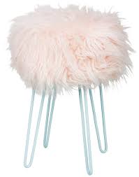 Rosa Plusch Hocker Mit Fell Hocker Mit Fell Hocker Einrichtungstrends