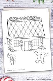 Download or print for free. Gingerbread House Coloring Pages Fun Loving Families