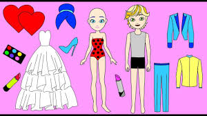 Maybe you would like to learn more about one of these? Paper Dolls Lady Bug Marinette Wedding Book Youtube