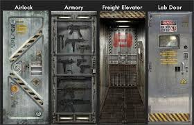 Vinyl Door Decals That Look Like Heavy Metal Sci Fi Doors Autocollants De Porte Stickers Porte Portes