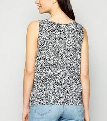 Men's double breast waistcoat vest black peak lapel casual wedding 44 xl. Black Floral Tie Front Vest New Look