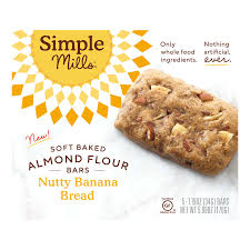 If you prefer them a bit crisp, wait until they've cooled before biting into one (or several). Simple Mills Soft Baked Almond Flour Bars Nutty Banana Bread 5 Bars 1 19 Oz 34 G Each Iherb