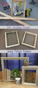 Diva Of Diy Create Make Decorate A Beautiful Home Diy Shadow Box Picture Frame Crafts Diy Picture Frames