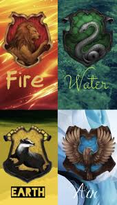 The Houses And Their Elements Harry Potter Zodiac Harry Potter Ravenclaw Harry Potter Art