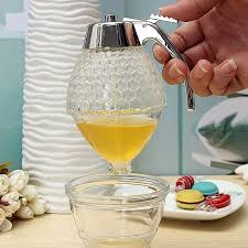Honey Dispenser No Drip Glass