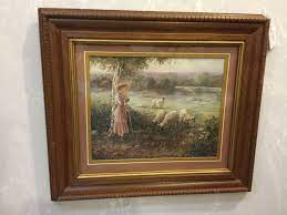 (homeco/ syroco) i saw a home interior picture on pinterest and laughed at how ugly it was. Vintage Homco Home Interiors Girl Shepard With Sheep Framed Print Little Bo Peep Home Interiors And Gifts House Interior Home Interior Catalog