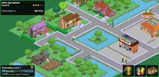 Mine is just row after row of blue rooftops. The Simpsons Tapped Out For Android Download