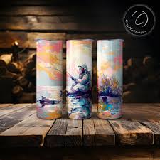 Astronaut Planets SVG, Astronaut Helmet Suit Art PNG, Skinny Straight  Tumbler Wrap Seamless Sublimation Design Space Fishing