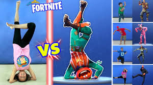 Emotes are cosmetic items available in battle royale and save the world that can be everything from dances to taunts to holiday themed. Fortnite Dance Challenge In Real Life All Dances Fortnite Fyi