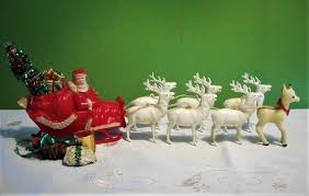 A wide variety of reindeer santa sleigh options are available to you, such as lighting solutions service, warranty(year), and holiday name. Plastic Santa Sleigh Reindeer Decoration 1950s Santa Sled 7 Etsy Reindeer Decorations Vintage Christmas Ornaments Santa Decorations