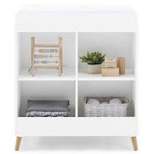 Delta Children Jordan Convertible Changing Table And Bookcase White In 2020 Changing Table Dresser Baby Changing Table Dresser White Bookcase