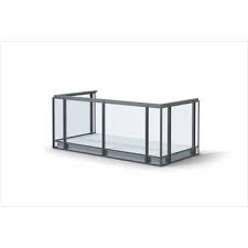 Deck lighting and rail accessories are also available. Balcony Railing Glass Side Mounted Weland Aluminium Ab Free Bim Object For Revit Bimobject