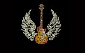Feel free to download, share, comment and discuss every wallpaper you like. Typography Guitar Wings Word Clouds Black Background Free Bird Lyrics Gibson Wallpapers Hd Desktop And Mobile Backgrounds