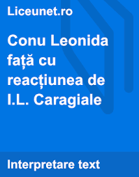 În sobă mai pâlpâiau câţiva tăciuni. Rezumatul Comediei Conu Leonida Fata Cu Reactiunea