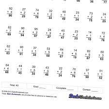 Math Worksheets No Carry Addition Worksheets Math Worksheets Math Facts Addition
