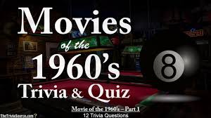 Whether you have a science buff or a harry potter fanatic, look no further than this list of trivia questions and answers for kids of all ages that will be fun for little minds to ponder. Movies Of The 1960 S Trivia Quiz 1 Youtube