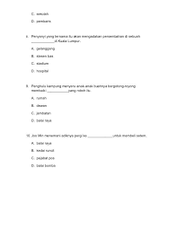 Latihan Kata Nama Tahun 4 Kata