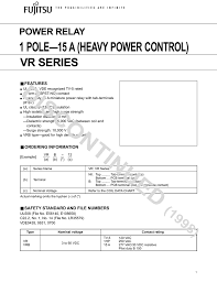 Discontinued 1 Pole 15 A Heavy Power Control Vr Series