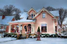 Old house in victorian style. Girly Me Myhopesunbroken Pink Houses Victorian Homes House