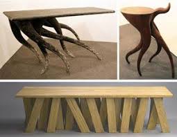 Abstract Table Leg Ideas Unusual Furniture Eclectic Furniture Table Centerpieces For Home