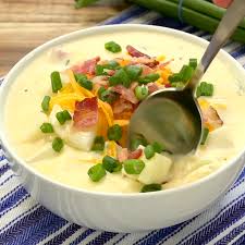 Ultimate Loaded Baked Potato Soup Video Recipe Video Baked Potato Soup Easy Baked Potato Soup Recipe Loaded Baked Potato Soup Recipe