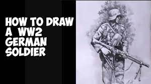 How To Draw A Soldier/ How To Draw A Ammunition/How To Draw A Helmet -  Youtube