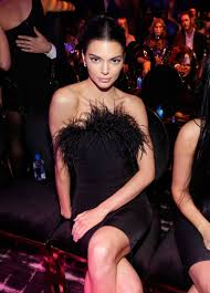 Kendall Jenner Just Wore A Super Affordable Black Feathered Dress Black Feather Dress Feather Dress Feather Fashion