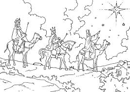 Dibujo Reyes Magos Para Colorear