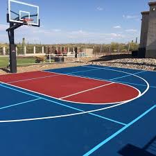 What kind of paint do you use on a concrete basketball court? How To Get Blended Line Paint For A Multipurpose Sports Court