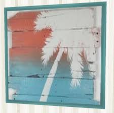 Find palm tree prints and palm tree artwork you will love at fulcrumgallery.com. Second Life Marketplace Home Beach Wall Decor Art Painted Palm Tree On Wood Aqua Framed Picture Plaque 1 Prim Copy Modify Nautical Furnishings