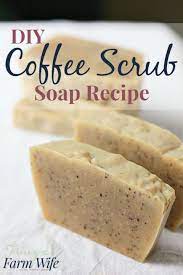 Homemade Coffee Scrub Soap Recipe The Frugal Farm Wife Recipe Homemade Soap Recipes Homemade Coffee Scrub Soap Recipes