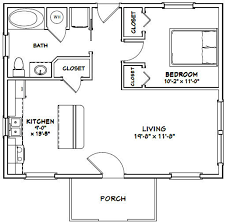 The best garage apartment floor plans. 30x24 House 1 Bedroom 1 Bath 720 Sq Ft Pdf Floor Plan Instant Download Model 3b Tiny House Floor Plans Cottage Floor Plans Cabin Floor Plans