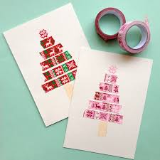 Felt in pale green, pale blue, red, pink. 42 Diy Christmas Cards Homemade Christmas Card Ideas 2020