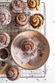 Earl Grey Buns With Dark Chocolate And Cocoa Nib Filling Cloudy Kitchen Recipe Yummy Food Sweet Recipes Dessert Recipes