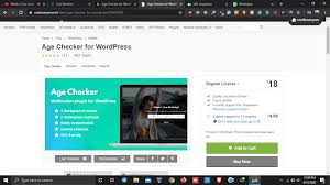 Age Checker For Wordpress V1 2 0 Nulled Free Download In 2020 Free Download Wordpress Download