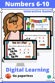 Interactive Game Numbers 06 To 10 Interactive Education Digital Education