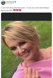 Ex-England footballer Paul Stewart reveals death of wife Bev, aged 56, and  says 'I can't describe the pain'