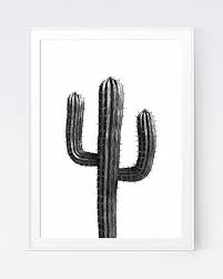 Black And White Cactus Printable Black And White Cactus Print Desert Cactus Decorations Shadows Of Grey Nature Art Office Home Wall Art Botanical D Cactus Decor Botanical Decor Cactus Print