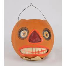 Early German Compo Jol Drools Halloween Jack O Lanterns Halloween Collectables Halloween Jack