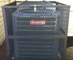 This 16 gauge powder coated security cage is the cage only. How To Secure An Air Conditioner With A Security Cage Kit Hvac How To
