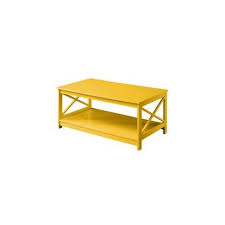 If you want to create a little vignette, place photo albums and your favorite baubles like crystals, terrariums and decorative balls. Oxford Coffee Table Yellow Breighton Home Target