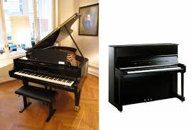 While a concert grand, measuring about 9 feet, is available in black, walnut or white, this electric piano has a slim design that will enable it to fit nicely into smaller spaces. Piano Wikipedia